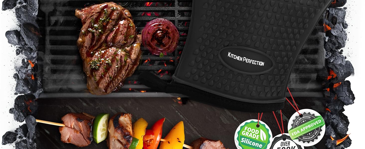 Smoker oven gloves oven mitts