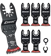 EZARC Japanese Tooth Oscillating Saw Blade, 5 PCS Arc Edge Oscillating Multitool Blades Clean Cut...
