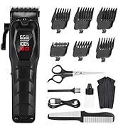 Hair Clippers for Men Professional Hair Trimmer Cordless Rechargeable Powerful Beard Trimmer Hair...