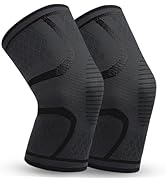 NuCamper 2 Pack Knee Brace for knee Pain Arthritis, Compression Sleeve for Men Women Support for ...