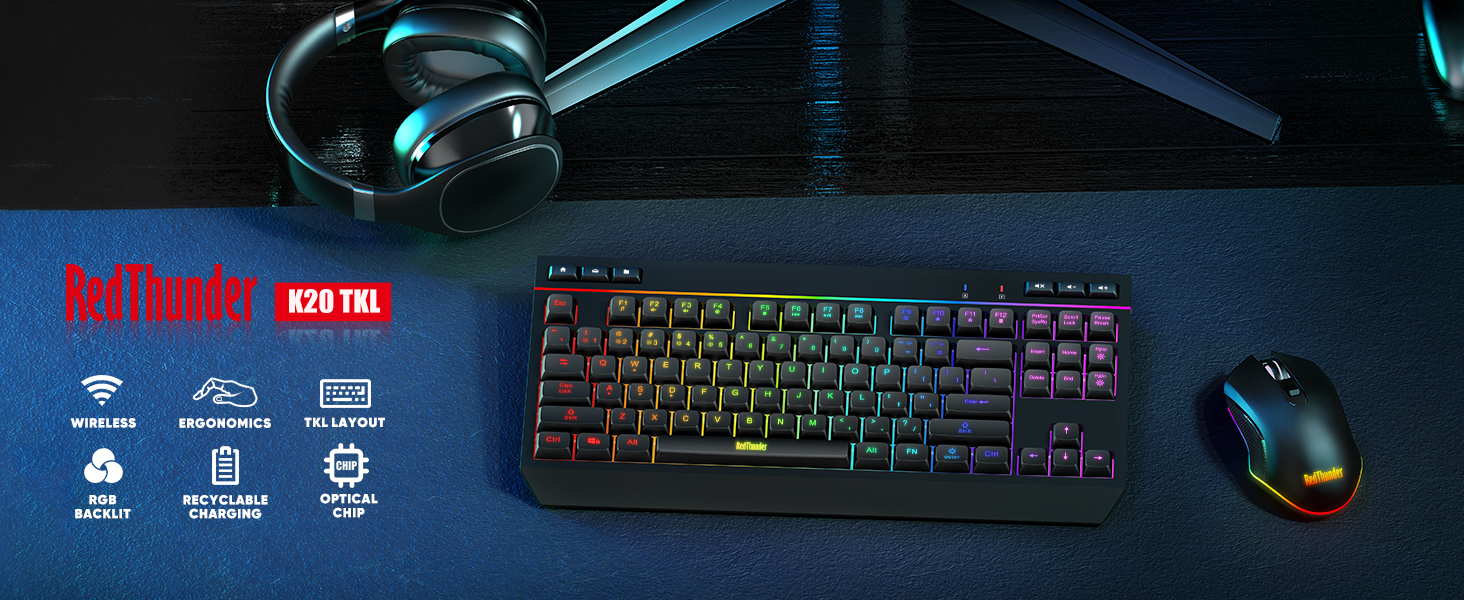 wireless TKL keyboard and mouse