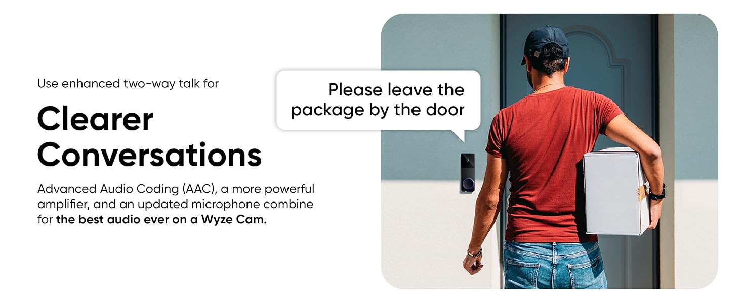Wyze Duo Cam Doorbell Two Way Audio