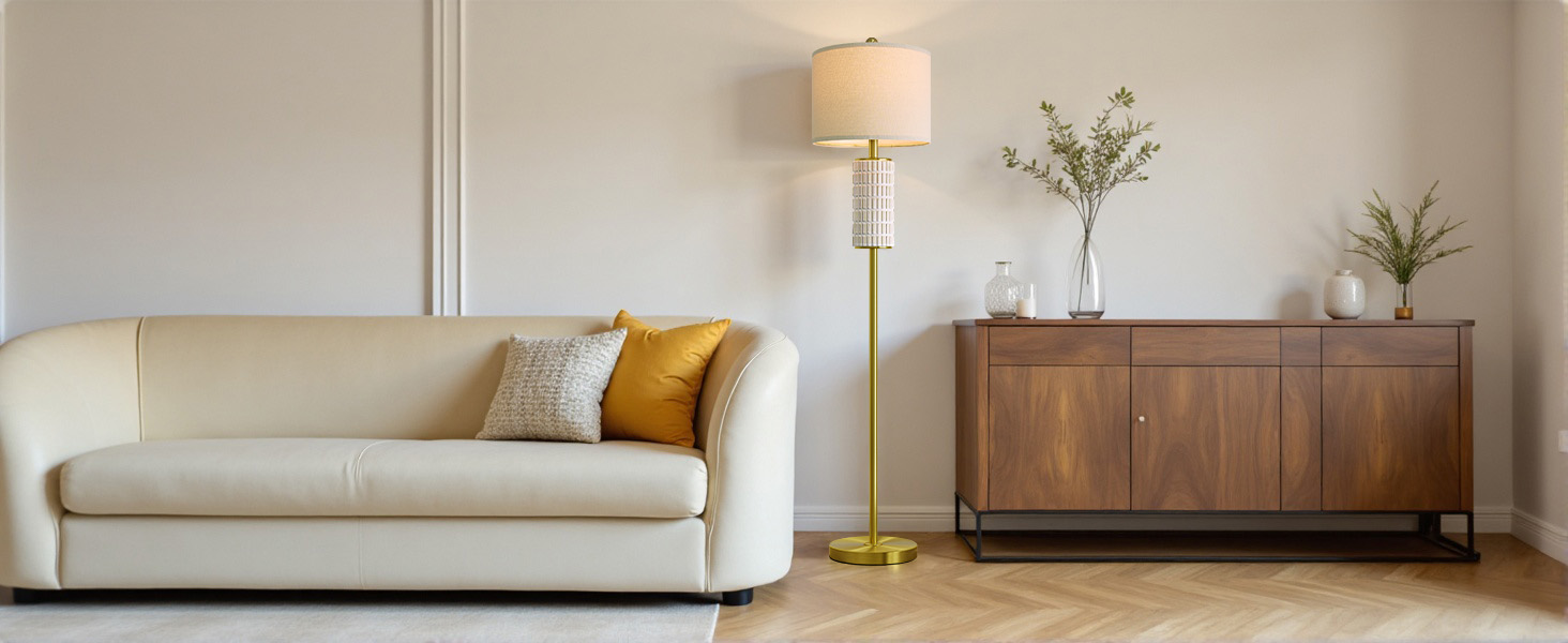 gold ceramic floor lamp For living room