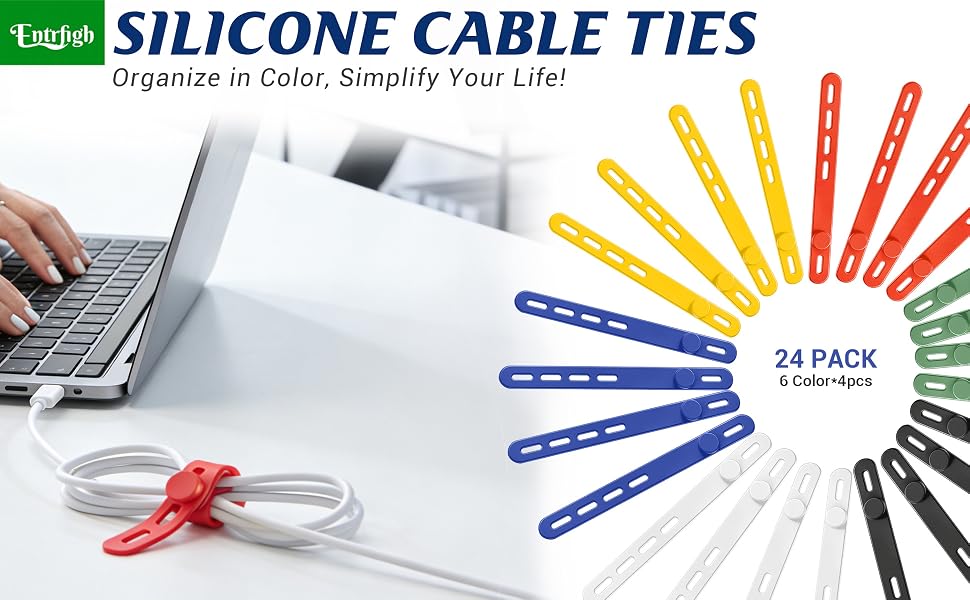 silicone cable ties