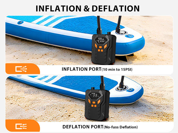 paddle board rechargeable pump