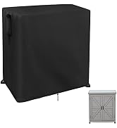 Guisong Outdoor Storage Shed Cover for Outdoor Furniture, Heavy Duty Horizontal Cabinet Cover for...