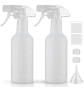 Hethyo Spray Bottles 12oz HDPE Spray Bottle for Hair Mist/Stream Empty Heavy Duty Refillable Cont...
