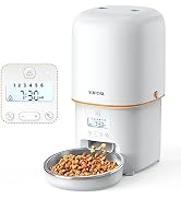 Yuposl Automatic Cat Feeders - 16cup/135oz for Pets, Timed Automatic Pet Feeder with Over 180-day...