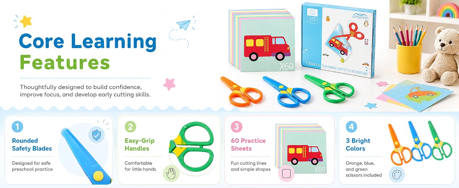Child-Safe Preschool Training Scissors