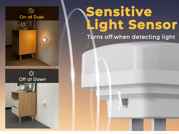 auto on off night light dusk to dawn light sensor night light