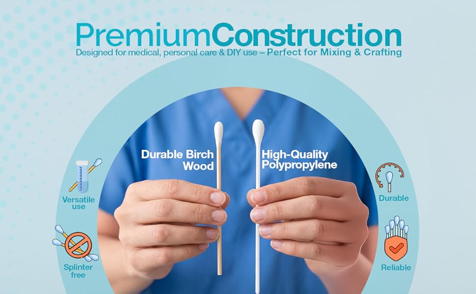 dynarex premium construction splinter free versatile use durable reliable birch wood polypropylene