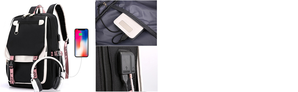 USB charge Port &Headphone Jack