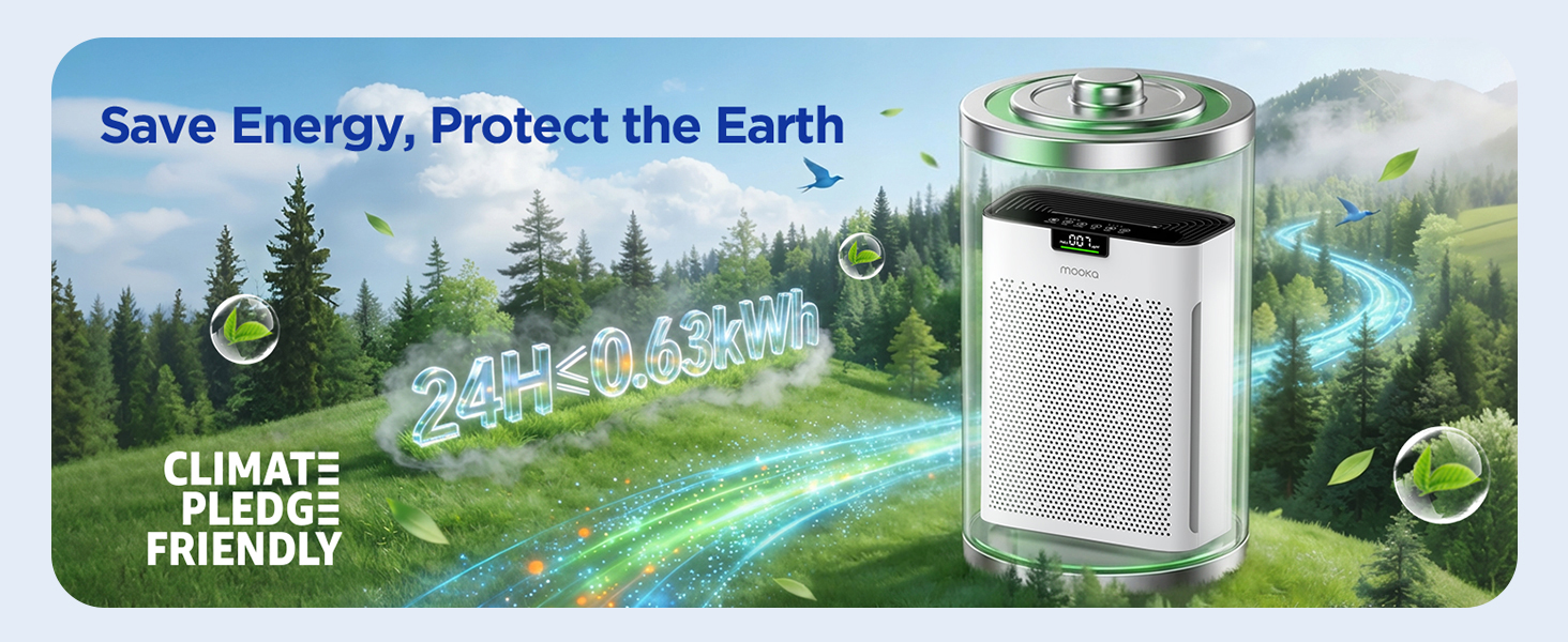 Energy efficient purifier save electricity and cost