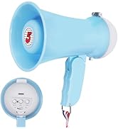5Core Megaphone Bullhorn Speaker 15W Mini Battery Power Bull Horn w Siren 400 Yard Range