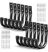 Heavy Duty Garage Storage Hooks, 12-piece Bike Hooks for Garage Wall, Utility Garage Hooks, Wall ...