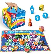 Coogam Mystery Surprise Box, Fine Motor Letter Matching and Sorting Game, 26pcs Alphabet Educatio...