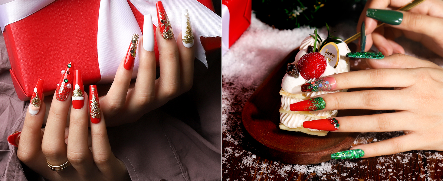 Christmas nail art