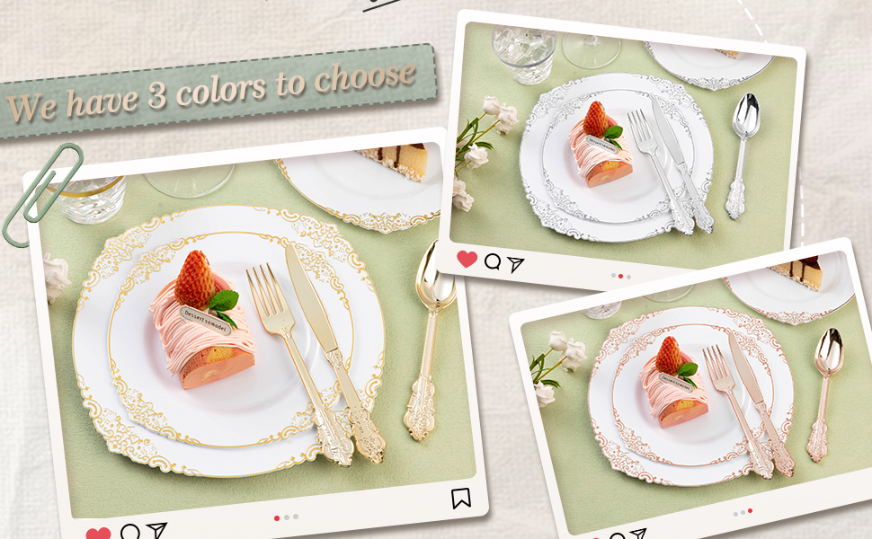 gold utensils set