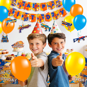 dart war birthday decorations
