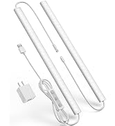 Vovamo Plug-in Under Cabinet Lighting, Dimmable Counter Lights for Kitchen, 2pcs 12 Inch, Cold Wh...