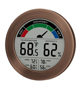 TIMTEK Bronze hygrometer thermometer