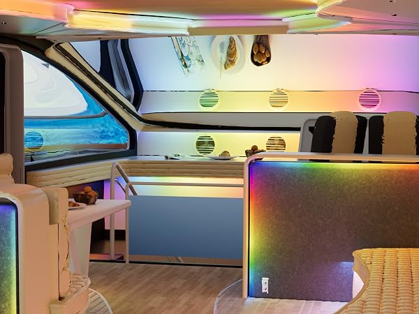 RGBIC COB LED Strip 12v 18ft