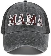 Mama Ponytail Trucker Hat Mothers Day Birthday Gifts for Mother Mom Mama Embroidered Adjustable W...