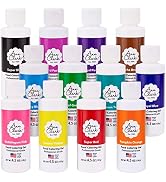 Ann Clark Culinary-Grade Food Coloring Gel Large 4.5 oz Bottles 12 Color Set Made in USA