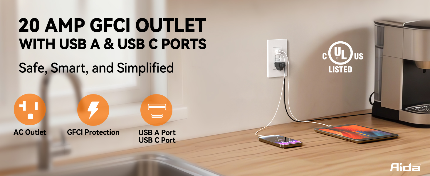 20 Amp Self-Test GFCI