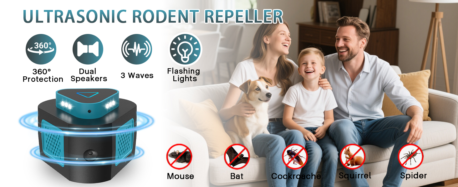 Ultrasonic Rodent Repelleer