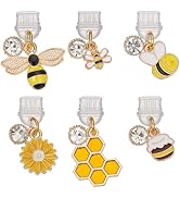 OLYCRAFT 6Pcs Type C Anti Dust Plugs 0.8~1.3 inch Long Mobile Dustproof Plugs with Bee Honeycomb ...