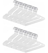 gofuch Ultra-Thin Metal Hangers, 100 Pack Non-Slip PVC Coated Space Saving Clothes Hangers for Cl...