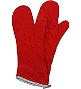Nouvelle Legende Flame Retardant Kitchen and BBQ Heavy Duty Burn Protection Quilted Mitt, 17 Inch...