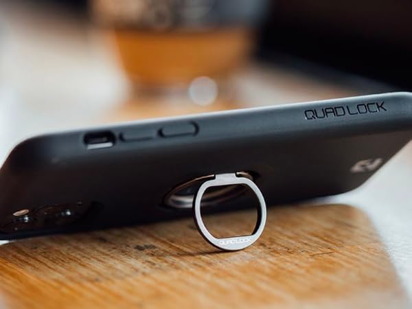 quad lock phone ring stand