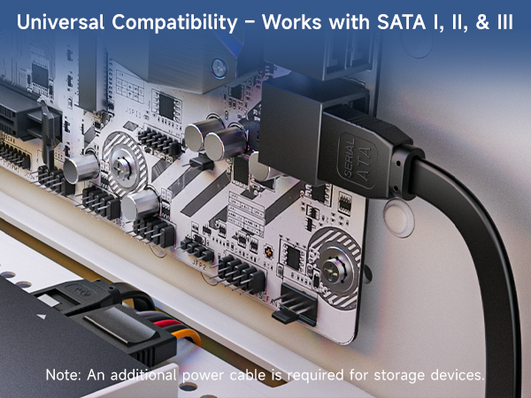 90-degree sata iii cable with locking latch for secure connections in tight spaces