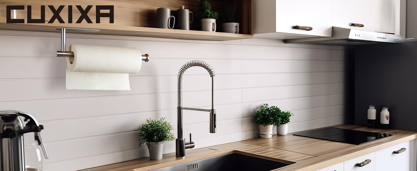 paper towel holder under cabinet