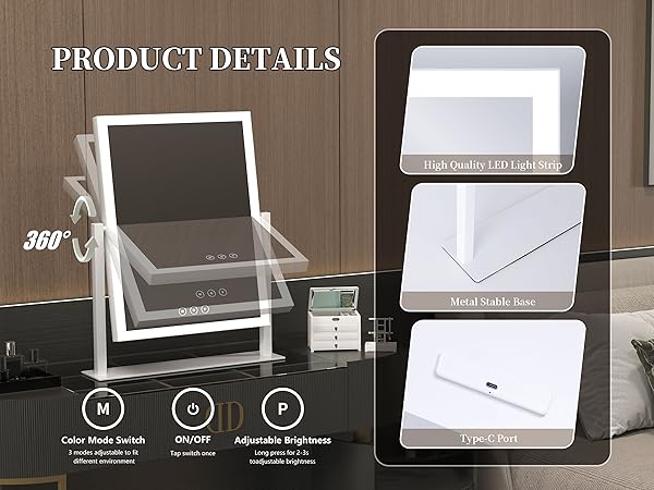 vanity mirror with lights