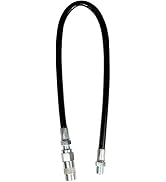 Performance Tool W54211 18" Flex Grease Gun Hose Extension With Coupler, 4,500 Working PSI (1/8 NPT)