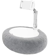 Pillow Stand Holder for Kindle Tablet iPad,Plush Mobile Phone Stand with a Snack Bowl with lid,Co...