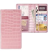 Peisicne Car Registration and Insurance Holder, Pink Vehicle Glove Box Car Organizer with Magneti...