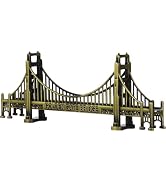 HOMSFOU American Golden Gate Bridge Statue Desktop Model Craft San Francisco Figurines Building H...