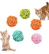 Andiker Cat Balls, 5pcs Colorful and Build-in Bell Cat Sound Ball Toy Bird Toys Natural Play Ball...