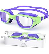 Zeligerstar Kids Swim Goggles,Swimming Goggles for Kids 6-14, Anti-Fog UV Protection Pool Goggles...