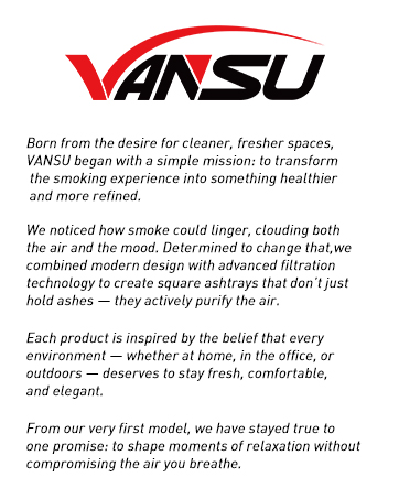 VANSU Smokeless Ashtray Outdoor