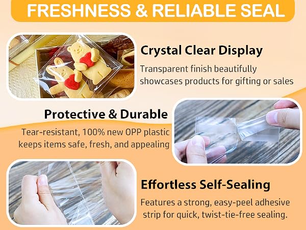 Self Sealing Cookie Bags