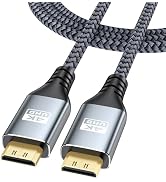 ZeniKon 4K Mini HDMI to Mini HDMI Cable 3.3FT, HDMI Mini Cable Support 4K@60Hz, 2K@120Hz, 1080P, ...