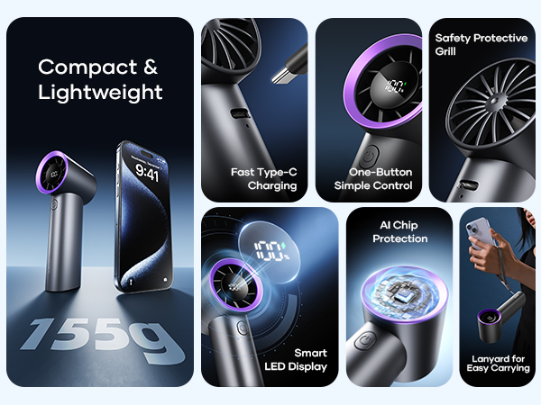 Sothing Engine Mini Portable Handhand Fan