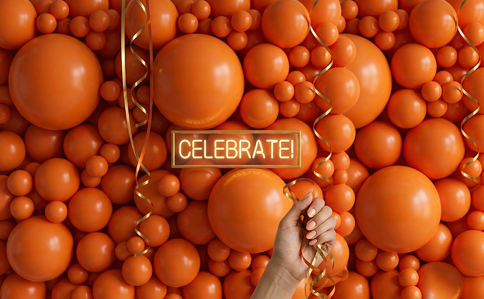 Orange balloons