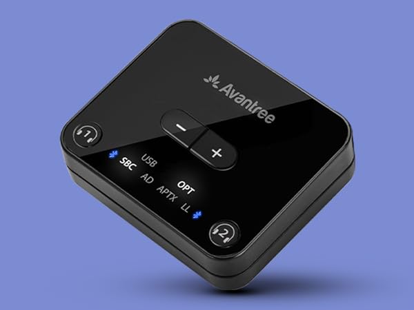 Avantree Audikast has light up LED indicators.