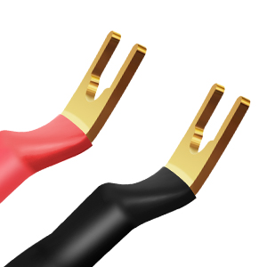 Gold Plated Jumper Spade wire link jumper bridging speaker cables speaker jumper cable bi-wire